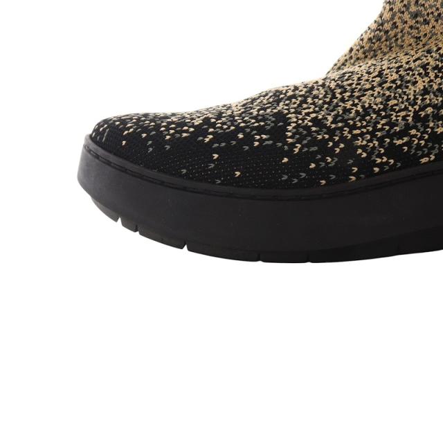 中古】トリッペン ソックスブーツ グラデーション 35 黒 べージュ /SR