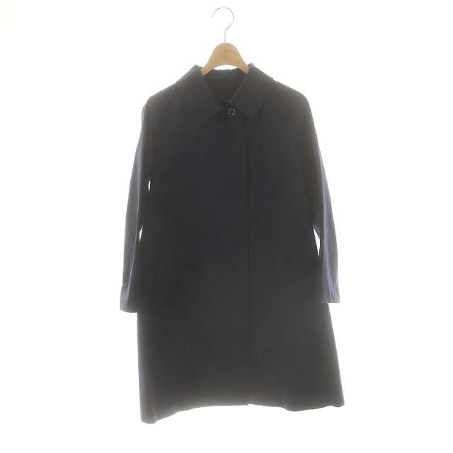 【中古】マッキントッシュ MACKINTOSH ステンカラーコート ロング 36 ネイビー /DO ■OS レディース