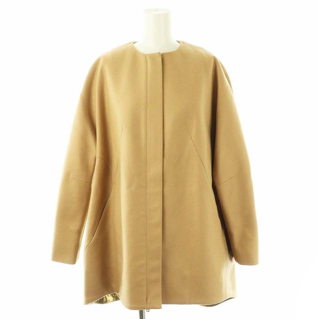 【中古】ヌメロヴェントゥーノ N°21 ウールノーカラーコート アウター 38 ベージュ /DF ■OS レディース