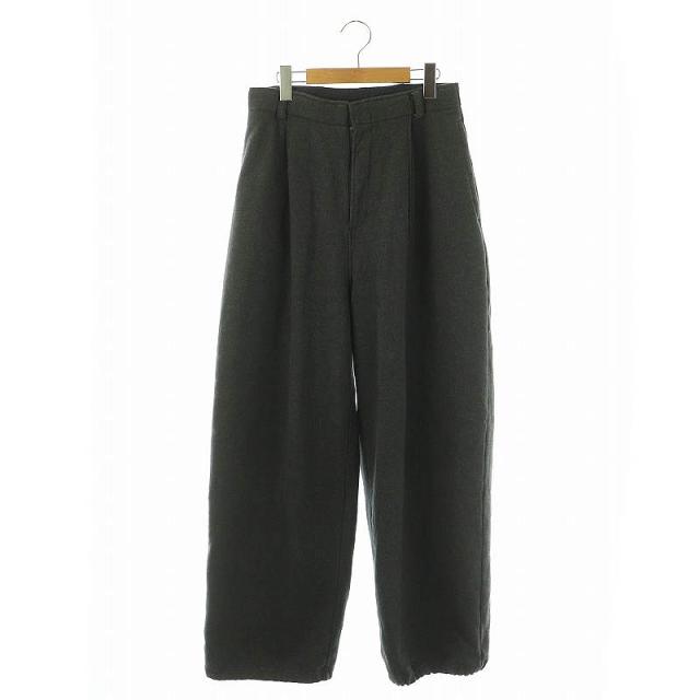 【中古】エトレトウキョウ ETRE TOKYO 25SS スウェットタックパンツ ワイド M ダークグレー /MI ■OS レディース