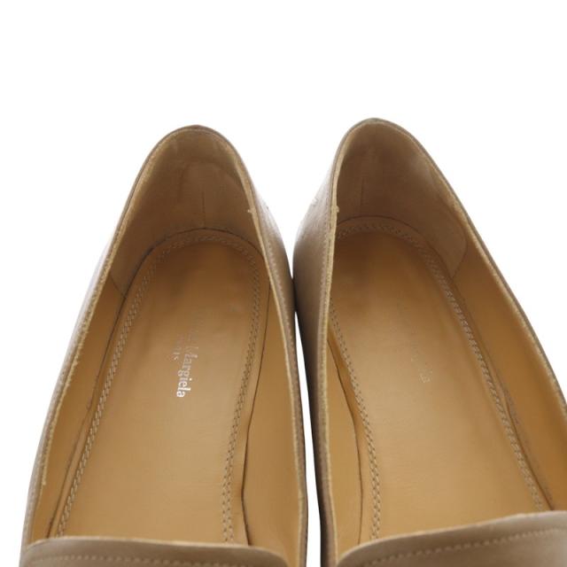 中古】メゾンマルジェラ 22 スクエアトゥローファー レザー 37 茶色