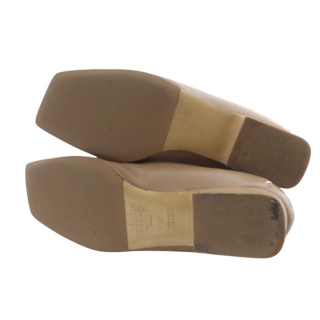 【中古】メゾンマルジェラ 22 スクエアトゥローファー レザー 37 茶色 ブラウン S58WR0108 /SR33 レディース 中古】メゾンマルジェラ 22 スクエアトゥローファー レザー 37 茶色