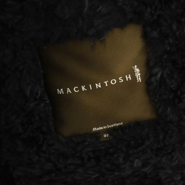 【中古】マッキントッシュ キルティングフーディコート ロング ファー ウール 38 ブラック /DO ■OS ■SH