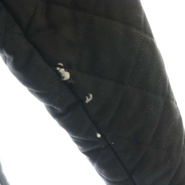 【中古】マッキントッシュ キルティングフーディコート ロング ファー ウール 38 ブラック /DO ■OS ■SH