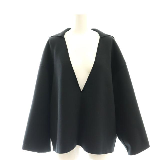 【中古】プロタゴニスタ PROTAGONISTA 25SS SAILOR COLOR プルオーバー プラージュ別注 カットソー Vネック F 黒