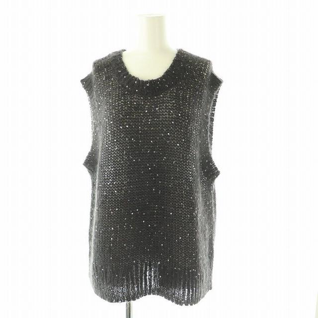 美品 24AW ジャーナルスタンダードレサージュ モヘヤMIXスパンコールプルオーバーニット 24080370215030 グレー レディース 古着 中古 USED 中古】ジャーナルスタンダードレサージュ 24AW モヘヤMIXスパンコール