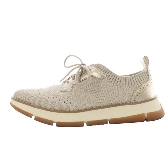【中古】コールハーン COLE HAAN ゼログランド レラ スティッチライト スニーカー ローカット 6.5B アイボリー W32495