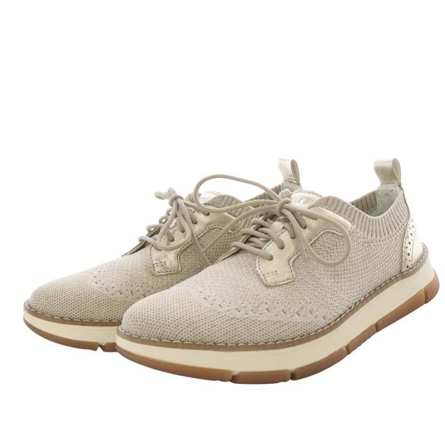 【中古】コールハーン COLE HAAN ゼログランド レラ スティッチライト スニーカー ローカット 6.5B アイボリー W32495