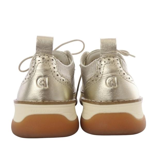 【中古】コールハーン COLE HAAN ゼログランド レラ スティッチライト スニーカー ローカット 6.5B アイボリー W32495