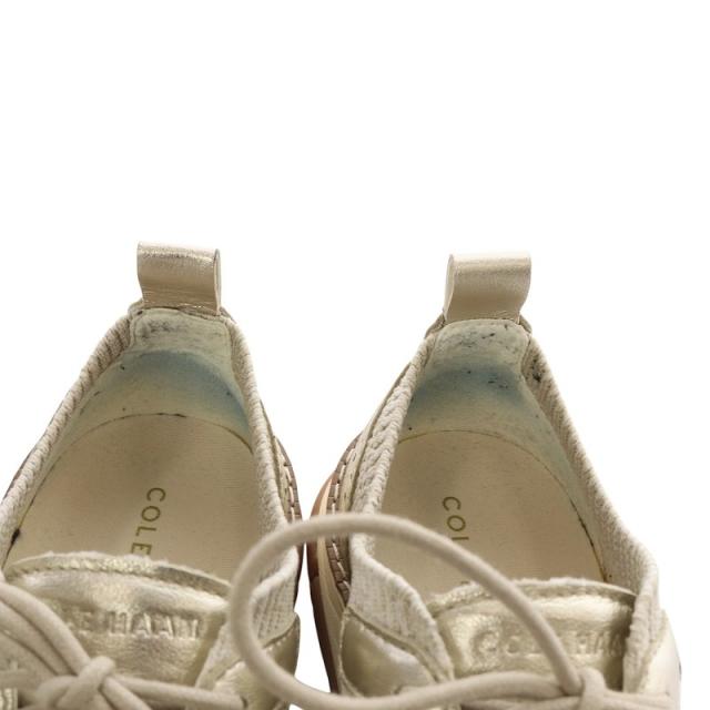 【中古】コールハーン COLE HAAN ゼログランド レラ スティッチライト スニーカー ローカット 6.5B アイボリー W32495