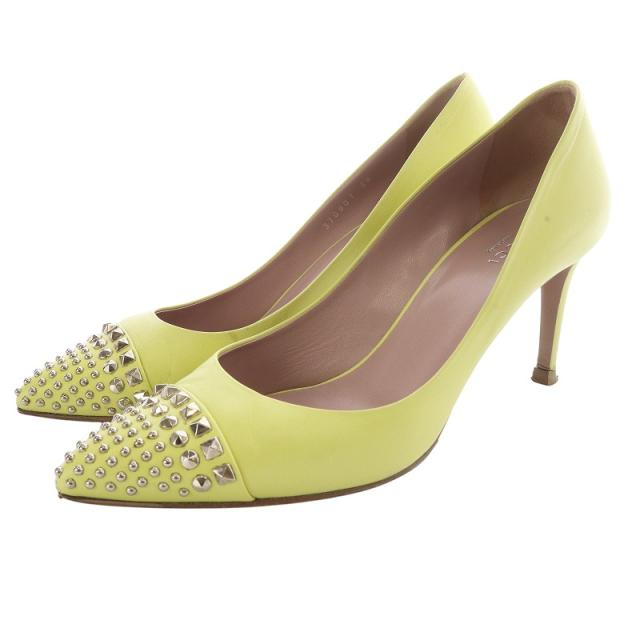 グッチ パンプス バックストラップ チャーム付き ポインテッドトゥ 23