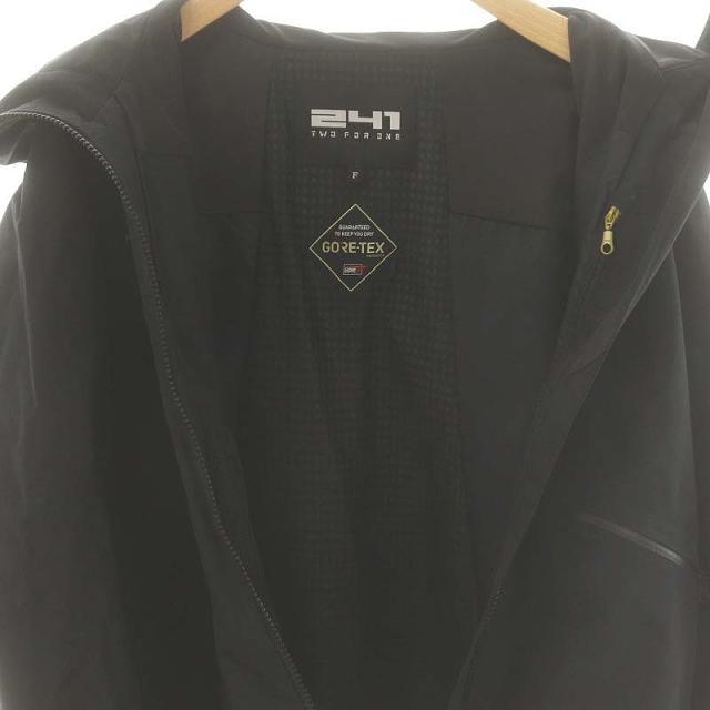 【中古】トゥーフォーワン 241 TWO FOR ONE ゴアテックス マウンテンパーカージャケット ジップアップ F ブラック 中古】トゥーフォーワン 241 TWO FOR ONE ゴアテックス マウンテン