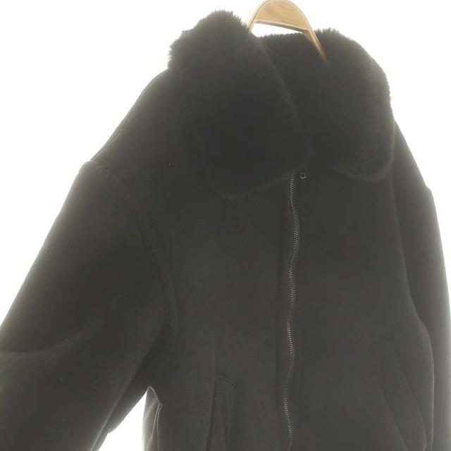 EmiriaWiz - エミリアウィズ フェイクムートンブルゾン ジャケット ジップアップ F ブラック 中古】エミリアウィズ EmiriaWiz フェイクムートンブルゾン ジャケット
