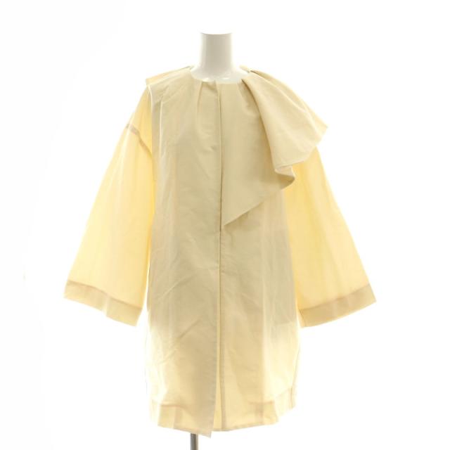 ヨリ yori 22SS サイドフレアカラーコート 38 アイボリー /MI □OS