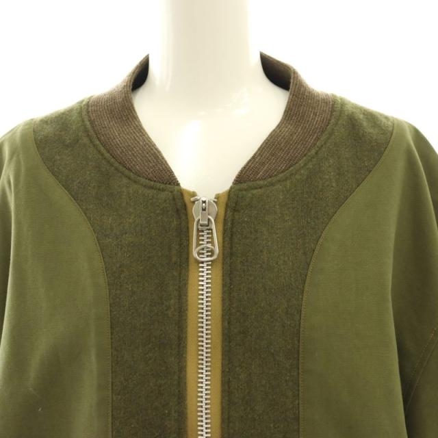 中古】レディッシュブラウン ジップアップブルゾン ジャケット ノー