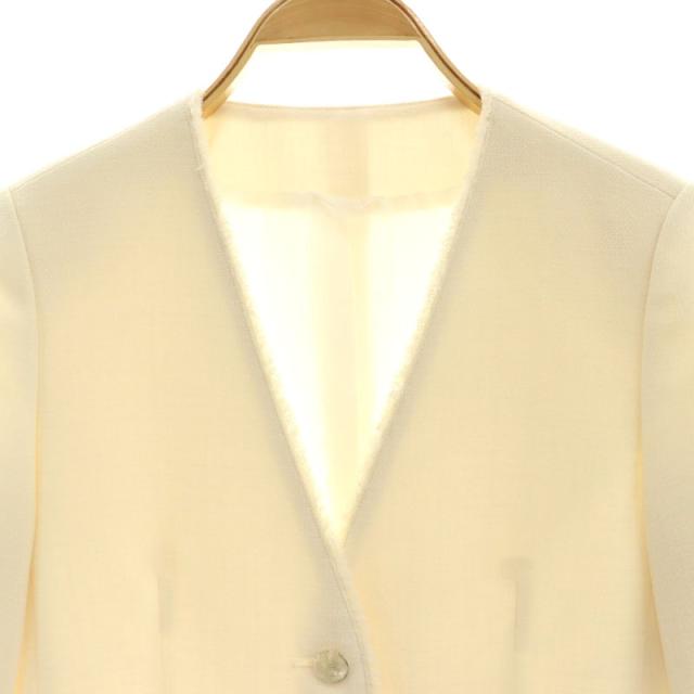 中古】アナイ ANAYI 23SS ライトスラブノーカラージャケット 34