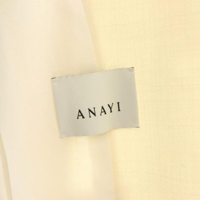 中古】アナイ ANAYI 23SS ライトスラブノーカラージャケット 34