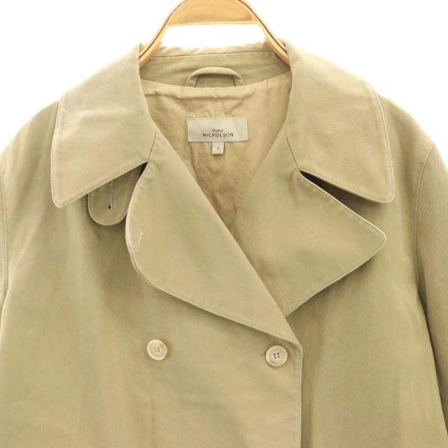 【中古】スタジオニコルソン HOPPERイタリアンピーチドリルシングルトレンチコート 0 ベージュ /MI ■OS レディース 中古】スタジオニコルソン HOPPERイタリアンピーチドリルシングル