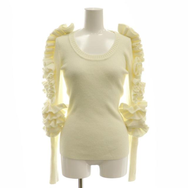 完売品 美品】bibiy. FLORENTINA FRILL KNIT オフ白 中古】ビビィ