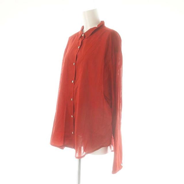 グッドグリーフ GOOD GRIEF! SHEER COTTON SHIRT ロングカフスシャツ FREE 赤 /MI ■OS レディース グッドグリーフ GOOD GRIEF! SHEER COTTON SHIRT ロングカフス