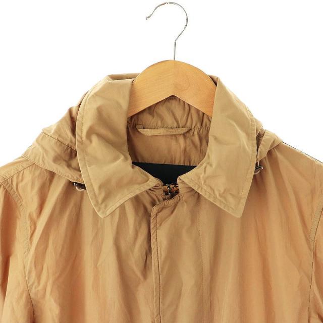 【中古】ヘルノ HERNO IM000292U ステンカラー スプリングコート フード ナイロン 44 ベージュ メンズ 中古】ヘルノ HERNO IM000292U ステンカラー スプリングコート フード