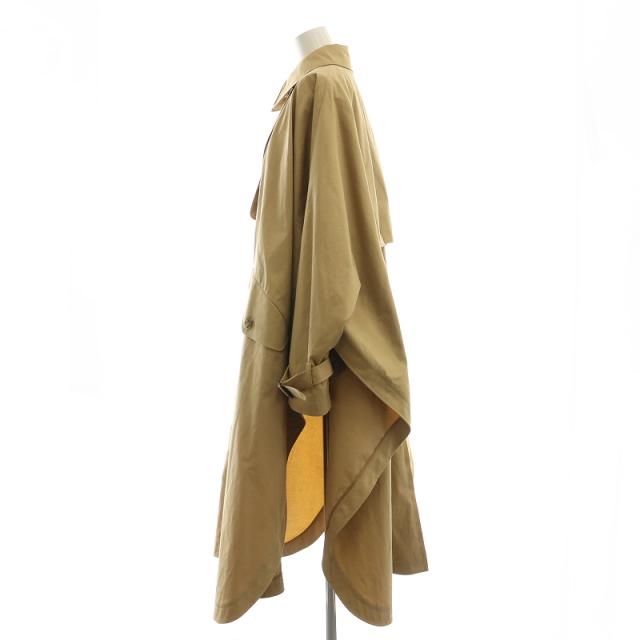 【中古】ステラマッカートニー STELLA McCARTNEY 24SS ポンチョトレンチコート ロング 38 S ベージュ 600962_2
