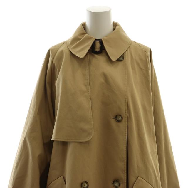 【中古】ステラマッカートニー STELLA McCARTNEY 24SS ポンチョトレンチコート ロング 38 S ベージュ 600962_3