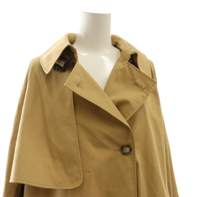 【中古】ステラマッカートニー STELLA McCARTNEY 24SS ポンチョトレンチコート ロング 38 S ベージュ 600962_4