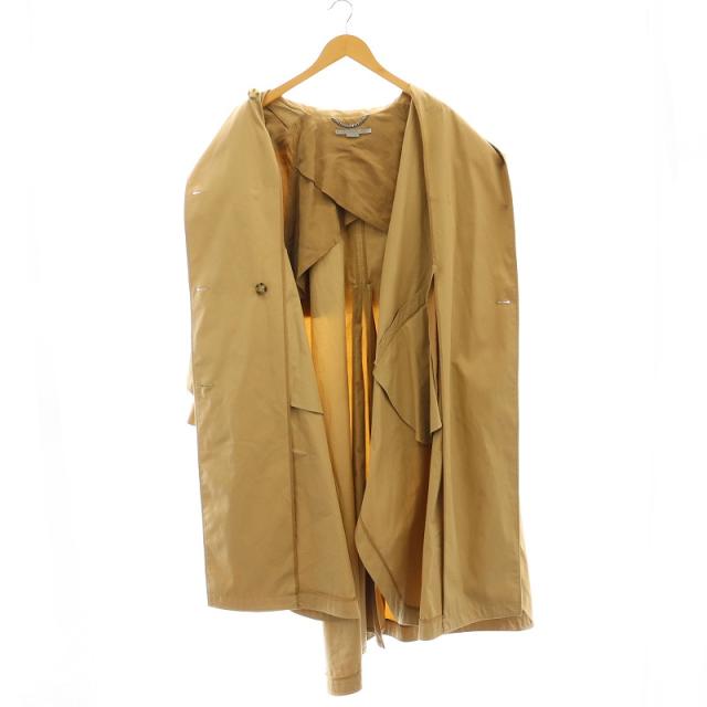 【中古】ステラマッカートニー STELLA McCARTNEY 24SS ポンチョトレンチコート ロング 38 S ベージュ 600962_6
