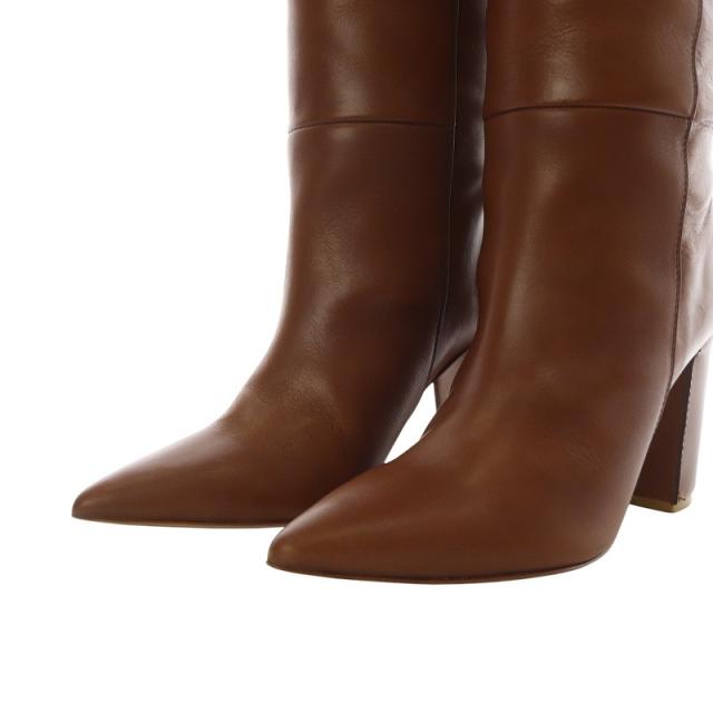 PIPPICHIC】 ポインテッドトゥロングブーツ ブラウン pippichic ポイン