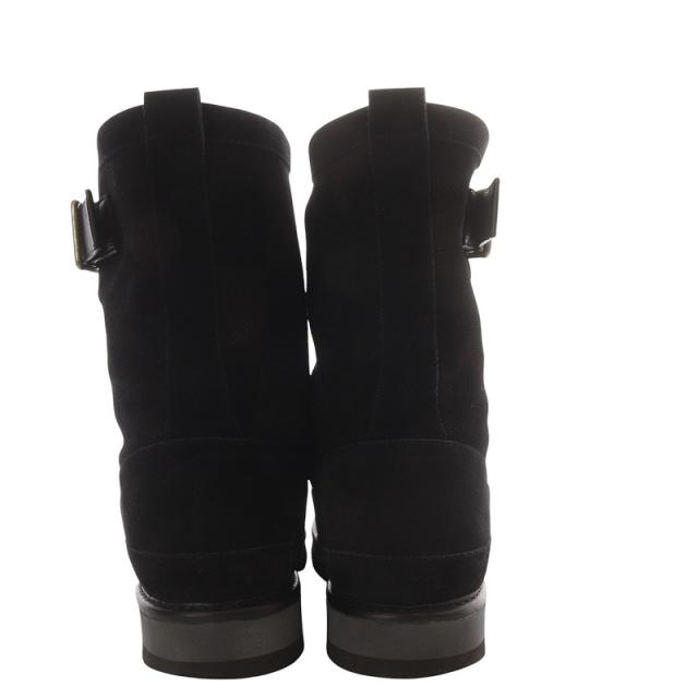 【中古】ルイヴィトン LOUIS VUITTON NIGO コージーライン ブーツ モートン ミドル スエード 9 ブラック /YO19 メンズ_2