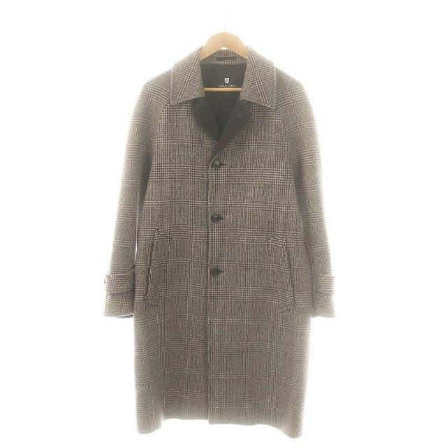 美品 ブラックレーベルクレストブリッジ グレンチェックバルカマーンコート◆L 新品 L グレンチェック バルマカーンコート ブラックレーベル クレスト