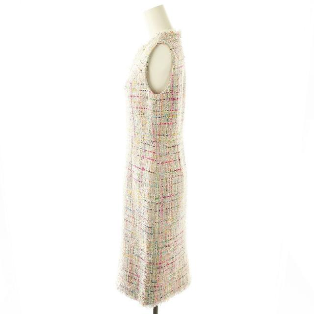 【中古】アナイ ANAYI ×MALHIA KENT ファンシーツイードノースリーブワンピース ロング 36 マルチカラー /HK ■OS_2