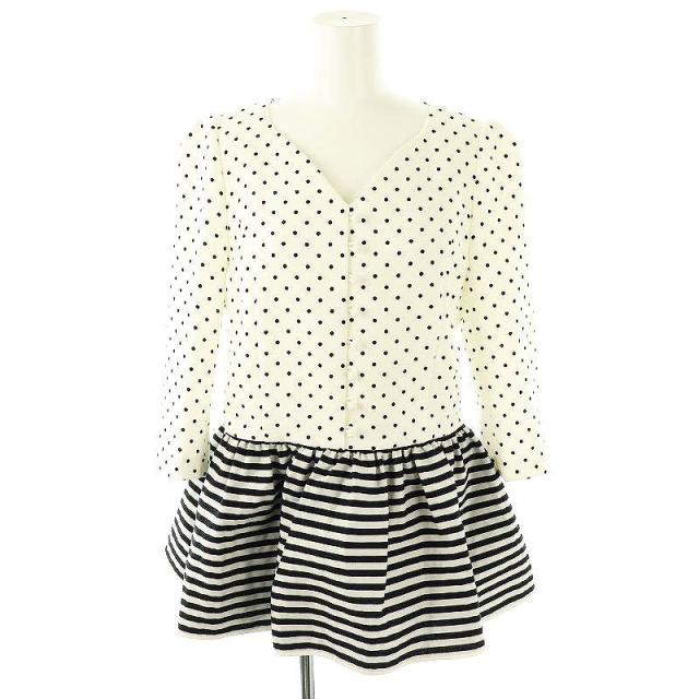 タグ付き BORDERS at BALCONY ドット ペプラム ブラウス タグ付き BORDERS at BALCONY ドット ペプラム ブラウスSEVENTEEN face