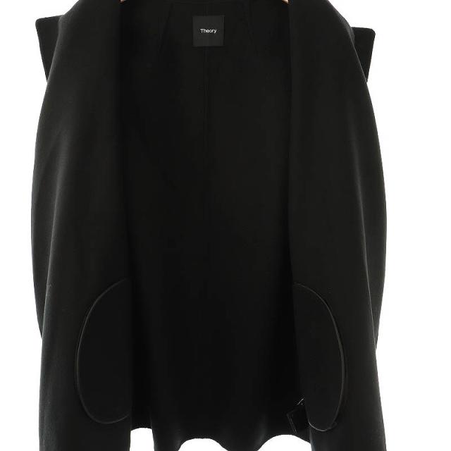 セオリー Luxe New Divide カシミヤ混 ショートコート ブラック