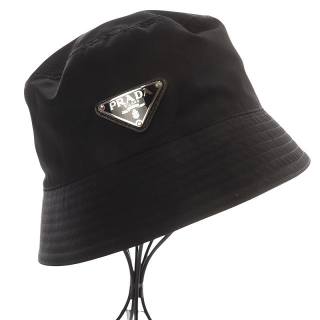 激安通販サイト 中古】プラダ PRADA 帽子 バケットハット 三角ロゴ 帽子