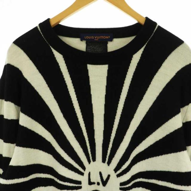 中古】ルイヴィトン LOUIS VUITTON ロゴ長袖ニット セーター 中古】ルイヴィトン LOUIS VUITTON ロゴ長袖ニット セーター