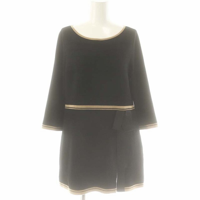 中古】トゥービーシック TO BE CHIC ニット チュニック リボン 中古】トゥービーシック TO BE CHIC ニット チュニック リボン