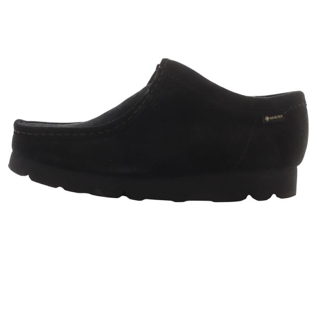 【中古】クラークス clarks WallabeeGTXゴアテックス ワラビーブーツ 24.5cm 黒 ブラック /SR28 ■AD レディース