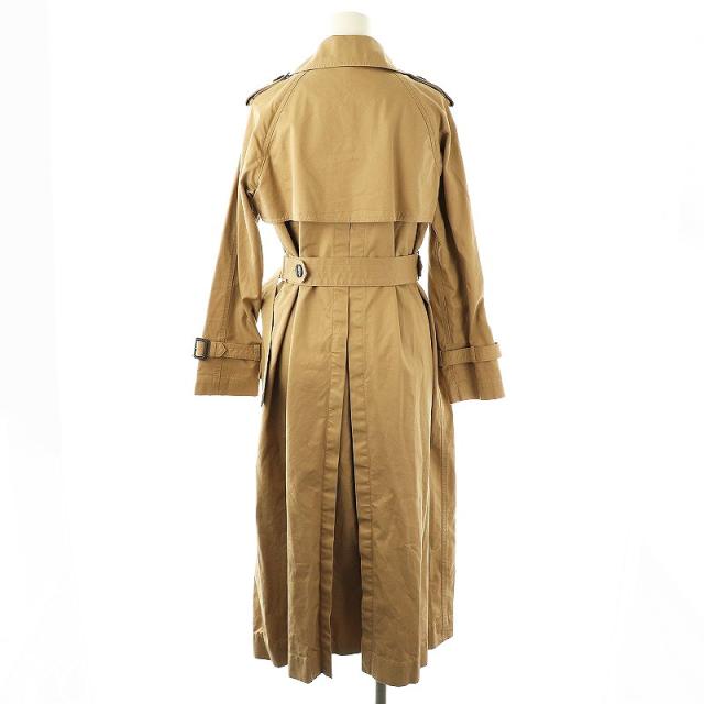 【中古】ミューズ ドゥーズィエム クラス FINX ギャバロングトレンチコート スプリングコート 36 ベージュ 中古】ミューズ ドゥーズィエム クラス FINX ギャバロングトレンチ