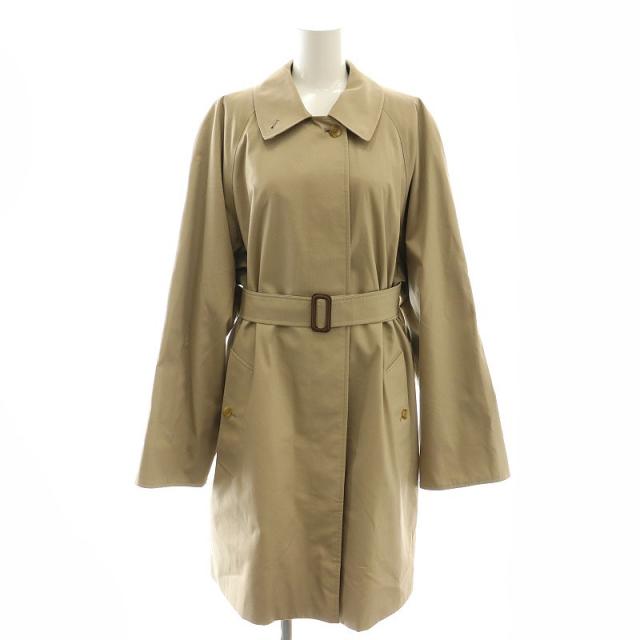 Burberrys ベージュ ステンカラーコート ベルト無し BURBERRY バーバリー 英国製 ステンカラー コート 裏地ノバチェック