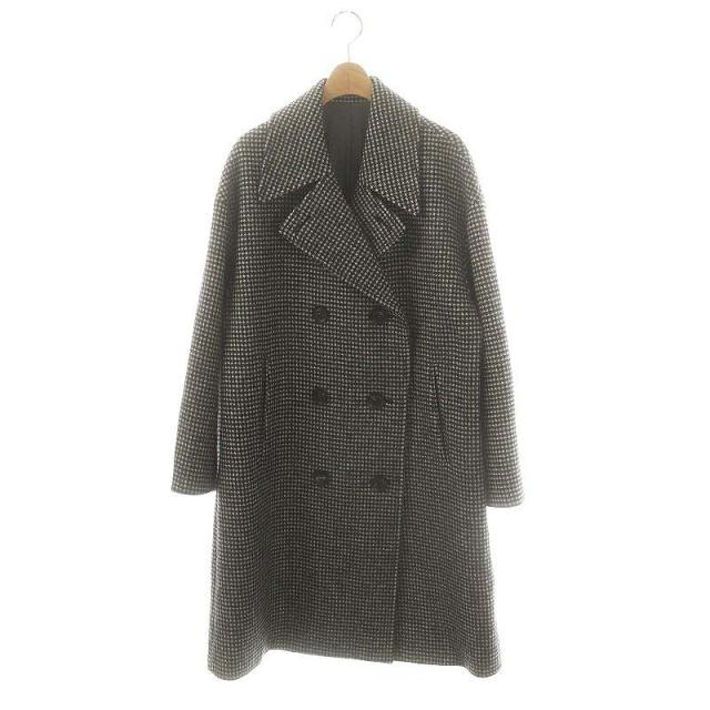 中古】プラージュ Plage ハウンドトゥースダブルボタンコート 中古】プラージュ Plage ハウンドトゥースダブルボタンコート
