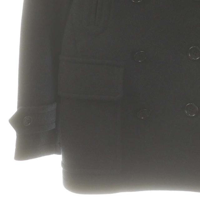 【中古】バーバリー ロンドン BURBERRY LONDON ダブルメルトンPコート ミドル丈 L ブラック /HK ■OS レディース 中古】バーバリー ロンドン BURBERRY LONDON ダブルメルトンPコート