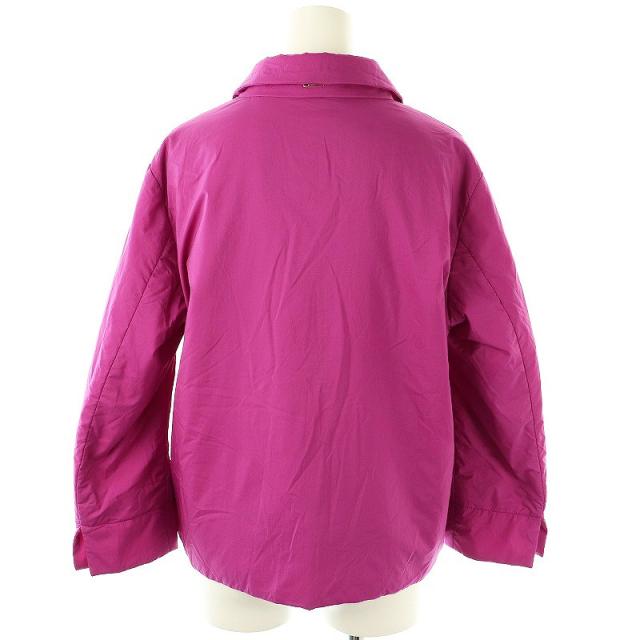 中古】ヘルノ HERNO 中綿ジャケット テーラード ナイロン 42 マゼンタ