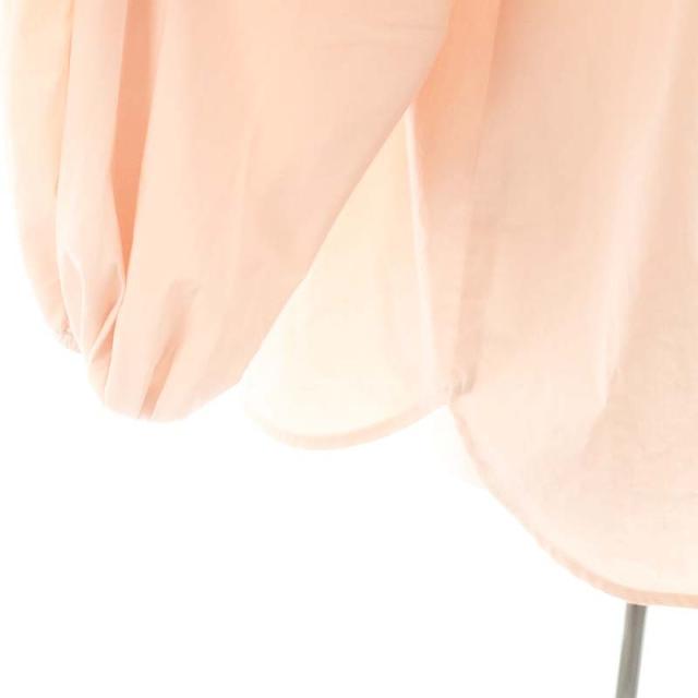 中古】ヨリ yori 23AW ダブルフリルカラーブラウス 長袖 36 サーモン