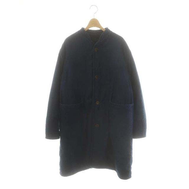 【中古】フォーティーファイブアールピーエム 45R 45rpm おこめサテン×シープボアの908コート ロング 2 ネイビー