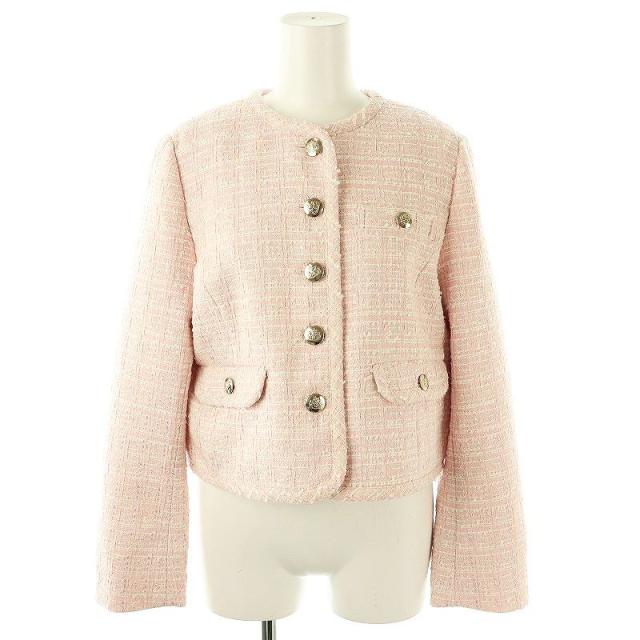 セルフォード CELFORD リネンライク ショートジャケット ピンク