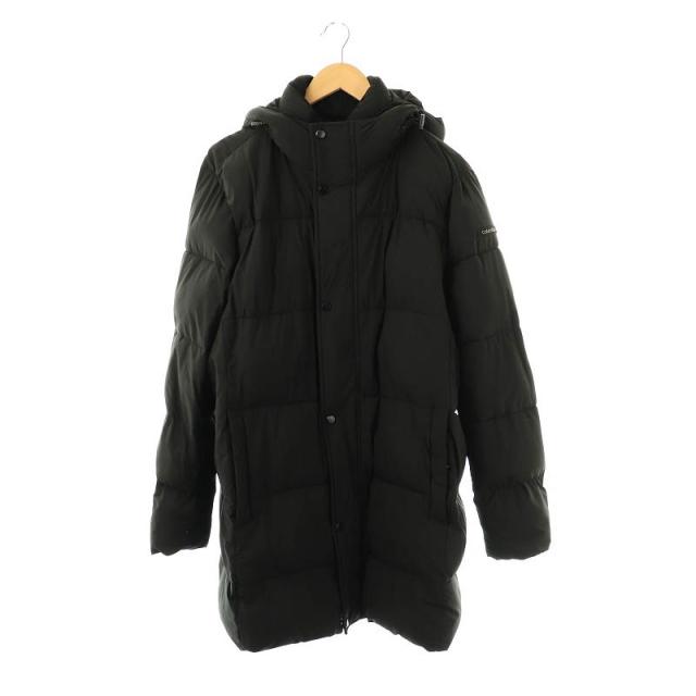 【中古】カルバンクライン   中綿コート ジップアップ L ブラック /HK ■OS メンズ