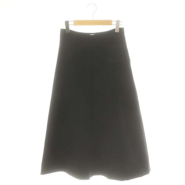 中古】ザロウ THE ROW フレアスキューバ スカート ロング XS ブラック  