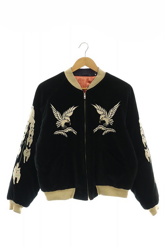 東洋エンタープライズ TT11147 別珍×サテンリバーシブルスカジャン